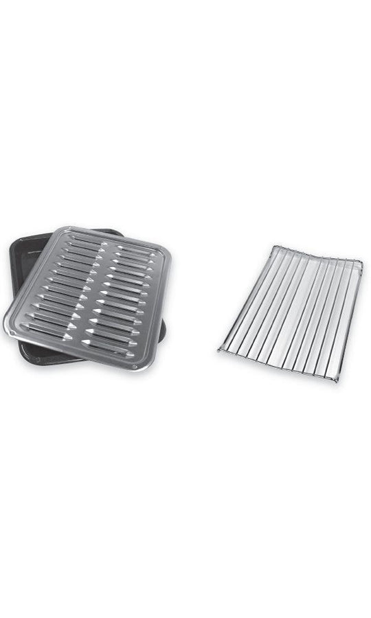 Maytag W10123240 Premium Broiler Pan And Roasting Rack - Gray