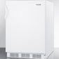 Summit AL650 Freestanding Ada Compliant Refrigerator-Freezer For General Purpose Use, With Dual Evaporator Cooling, Cycle Defrost, And White Exterior