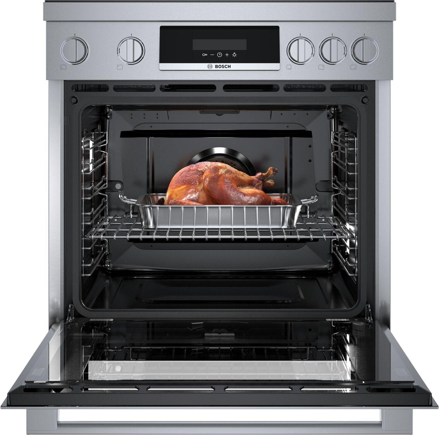 Bosch HIS8055U 800 Series Induction Freestanding Range 30'' Stainless Steel HIS8055U