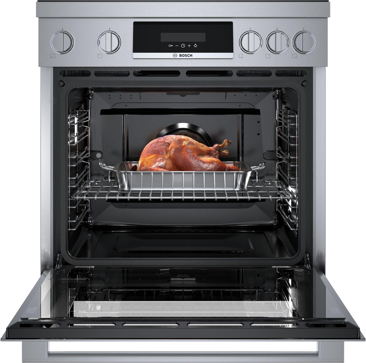 Bosch HIS8055U 800 Series Induction Freestanding Range 30'' Stainless Steel HIS8055U
