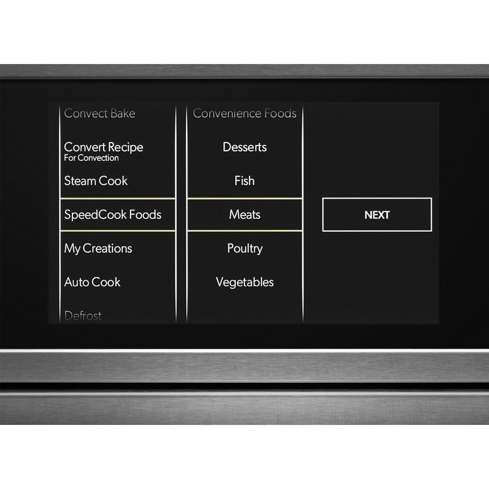 Jennair JMW3430LM Noir™ 30" Combination Microwave/Wall Oven With V2™ Vertical Dual-Fan Convection