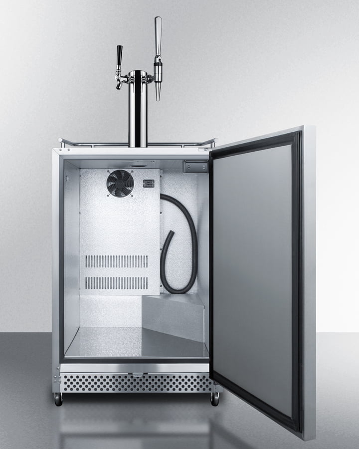 Summit SBC695OSCMTWIN 24" Wide Built-In Outdoor Coffee Kegerator