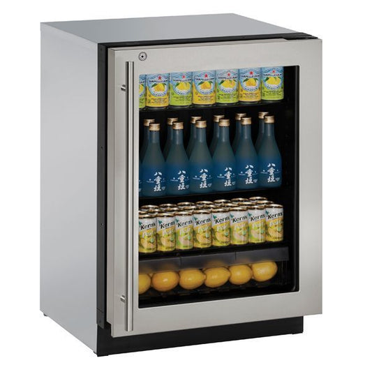 U-Line U3024RGLS13B 3024Rgl 24" Refrigerator With Stainless Frame Finish (115 V/60 Hz Volts /60 Hz Hz)