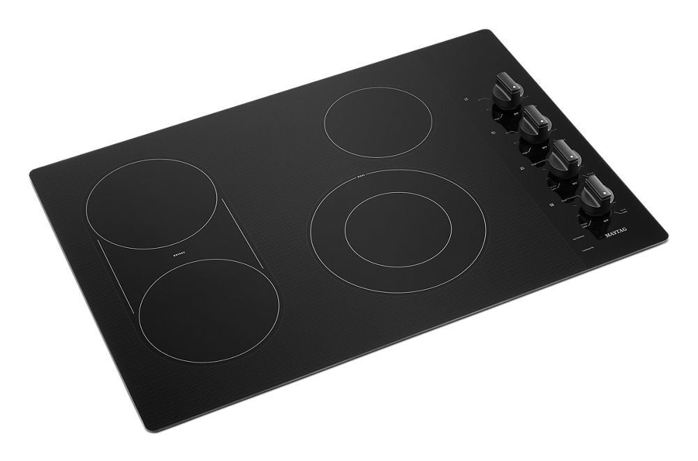 Maytag MEC8830HB 30-Inch Electric Cooktop With Reversible Grill And Griddle