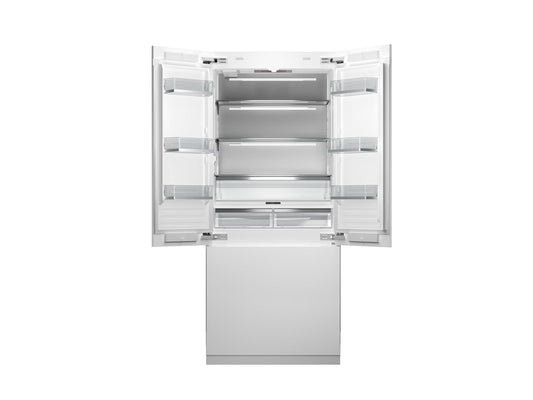 Bertazzoni REF36FDBZPNV 36 Inch Built-In French Door Refrigerator With Ice Maker And Internal Water Dispenser Panel Ready