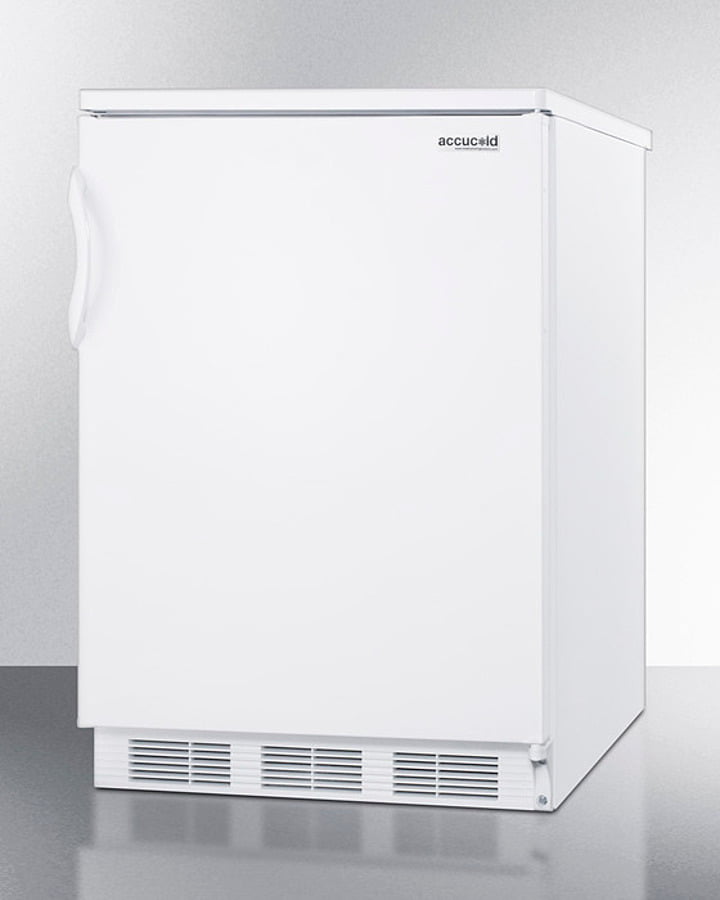Summit FF6W7 Commercially Listed Freestanding All-Refrigerator For General Purpose Use, With Automatic Defrost Operation And White Exterior