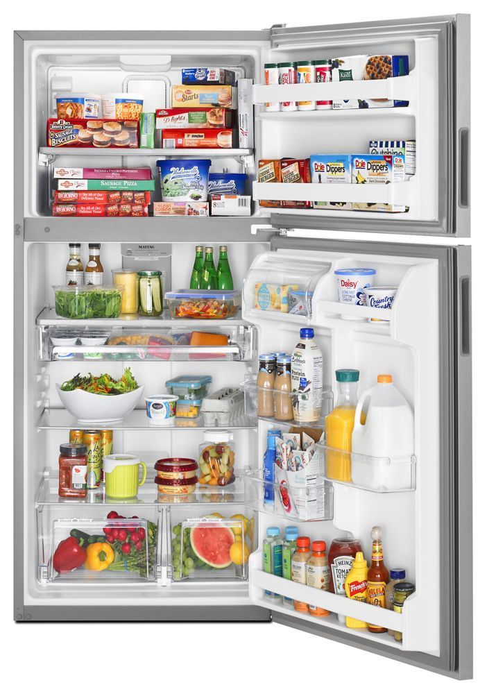 Maytag MRT311FFFZ 33-Inch Wide Top Freezer Refrigerator With Powercold® Feature- 21 Cu. Ft.