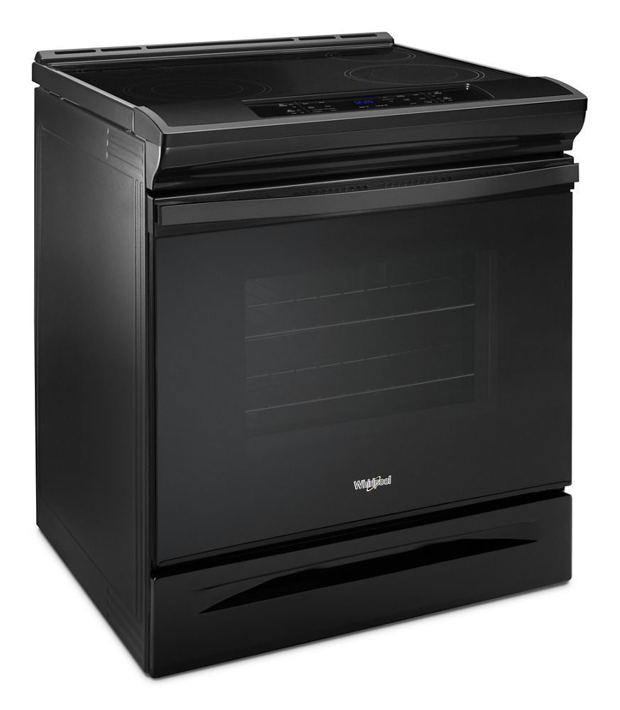 Whirlpool WEE510SAGB 4.8 Cu. Ft. Guided Electric Front Control Range With The Easy-Wipe Ceramic Glass Cooktop