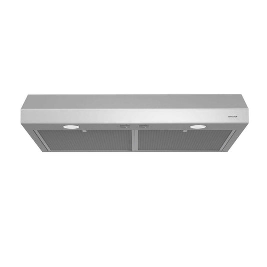 Broan BCSD130SS Glacier 30-Inch 250 Cfm Stainless Steel Range Hood With Light