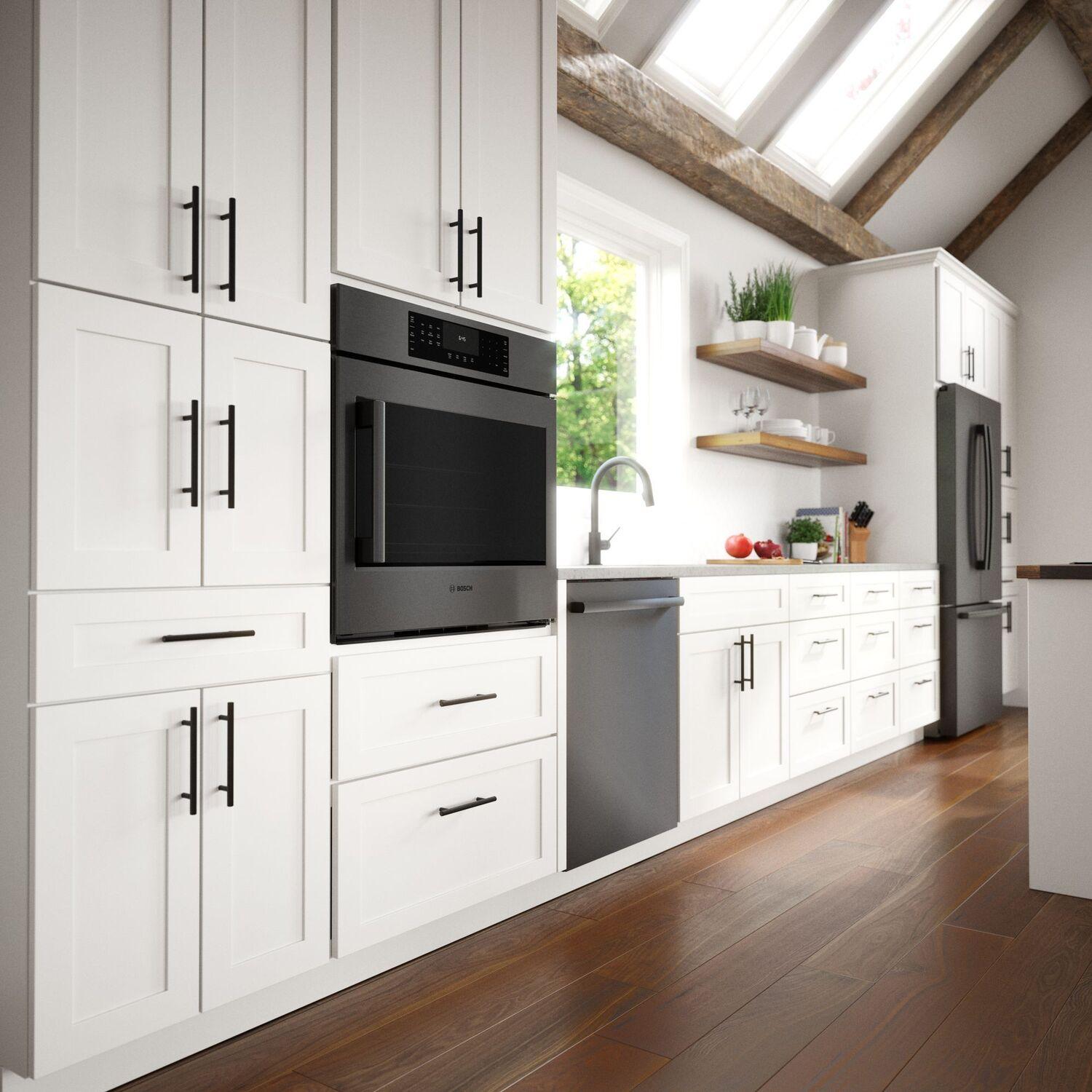 Bosch HBL8444RUC 800 Series Single Wall Oven 30'' Right Sideopening Door, Black Stainless Steel Hbl8444Ruc