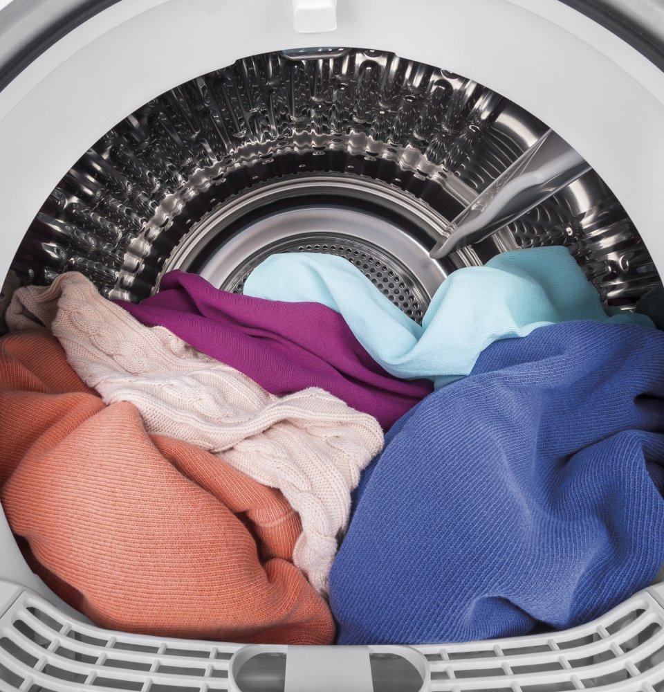 Ge Appliances GFD14ESSNWW Ge® 24" 4.3 Cu.Ft. Front Load Vented Electric Dryer With Stainless Steel Basket