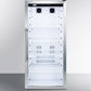 Summit SCR1006 9 Cu.Ft. Commercial Glass Door Beverage Merchandiser Designed For The Display And Refrigeration Of Beverages And Sealed Food, With Digital Controls, Led Lighting, Full Interior Display, And A White Cabinet