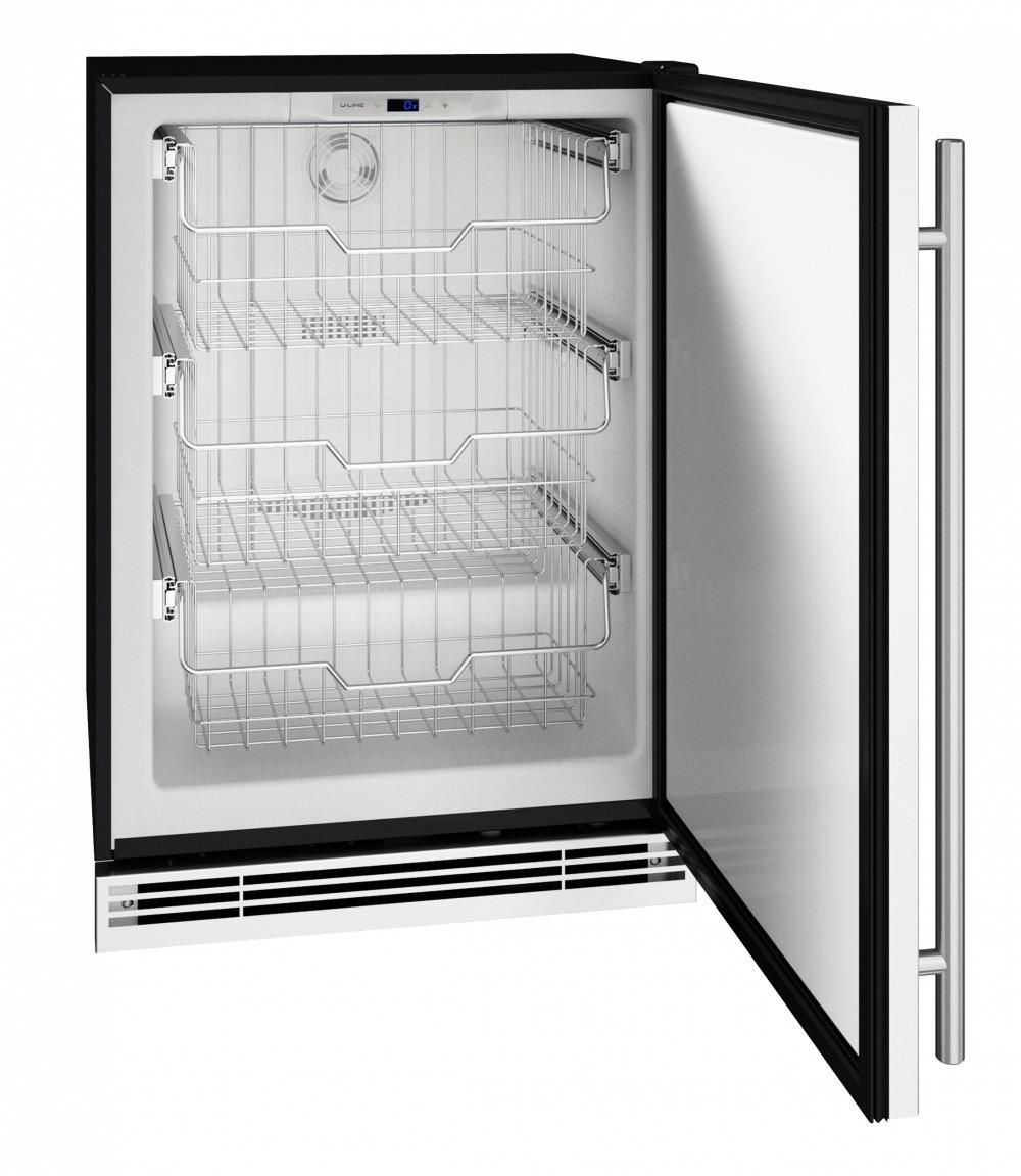 U-Line UHFZ124SS01B 24" Convertible Freezer With Stainless Solid Finish (115 V/60 Hz Volts /60 Hz Hz)