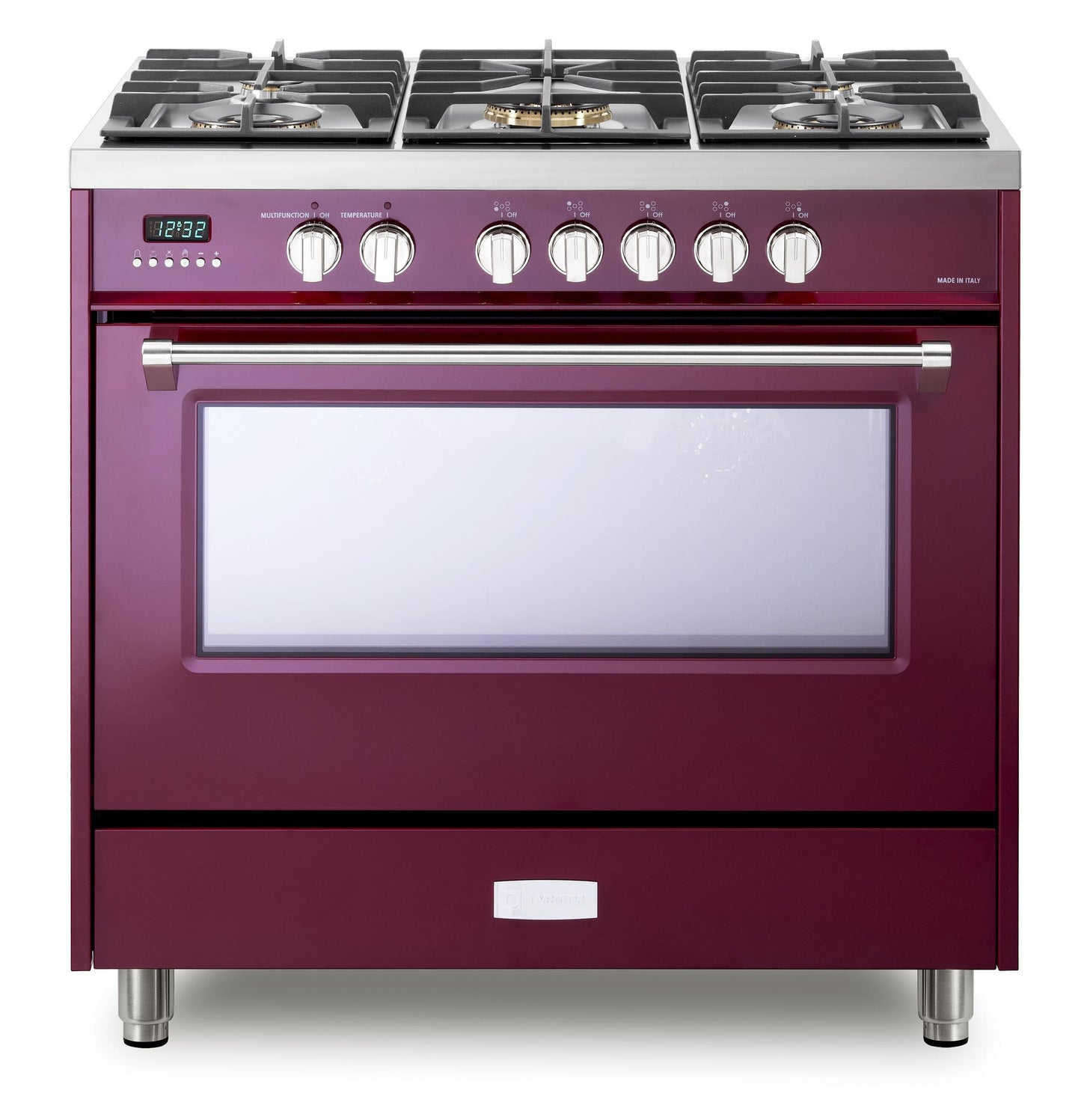 Verona VDFSGE365BU Burgundy 36" Dual Fuel - Designer Series
