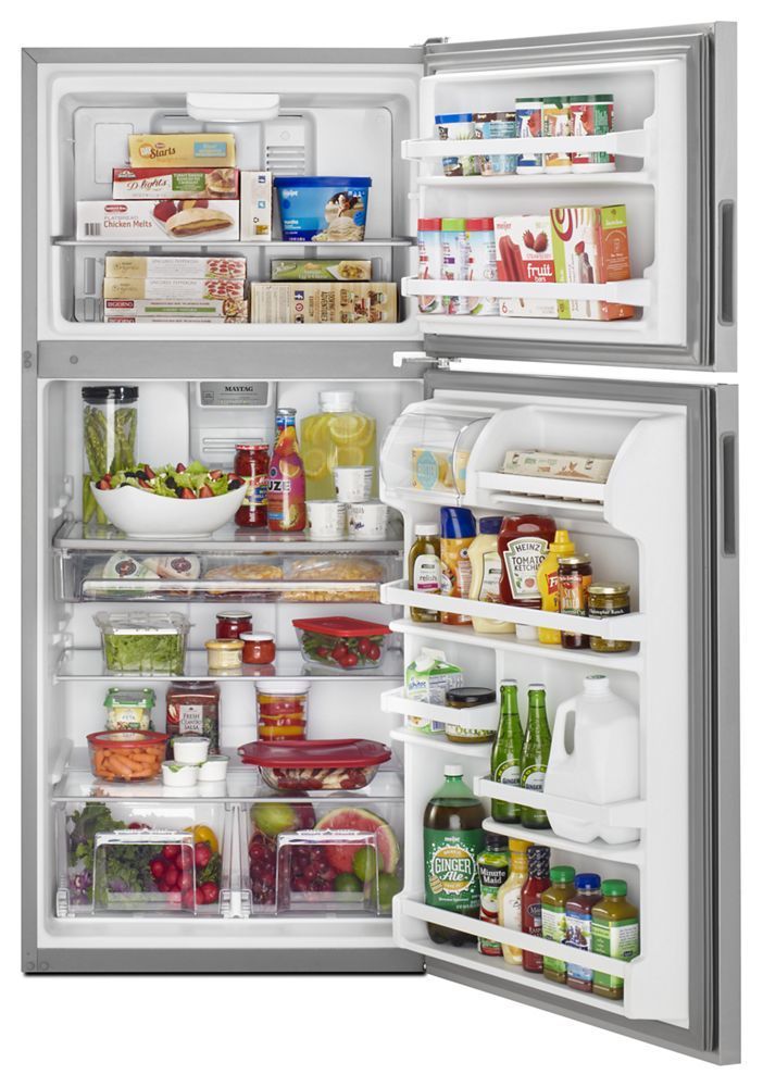 Maytag MRT118FFFZ 30-Inch Wide Top Freezer Refrigerator With Powercold® Feature- 18 Cu. Ft.