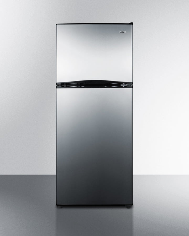 Summit FF1085SSIM 24" Wide Top Mount Refrigerator-Freezer With Icemaker