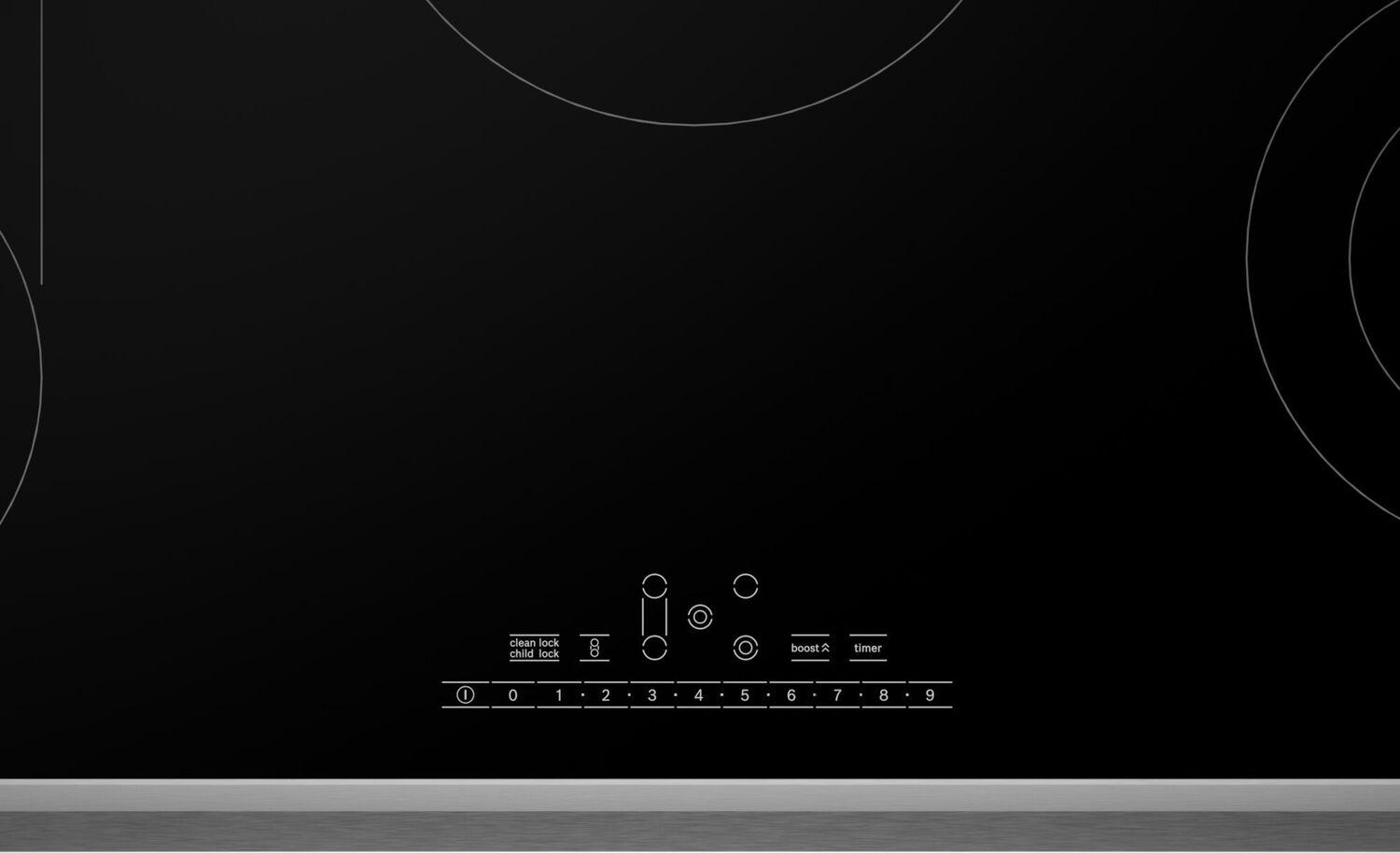 Bosch NET8669SUC 800 Series Electric Cooktop 36'' Black, Surface Mount With Frame Net8669Suc