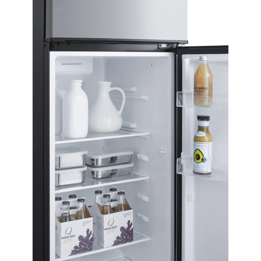 Summit FF923PLIM 22" Wide Top Mount Refrigerator-Freezer With Icemaker