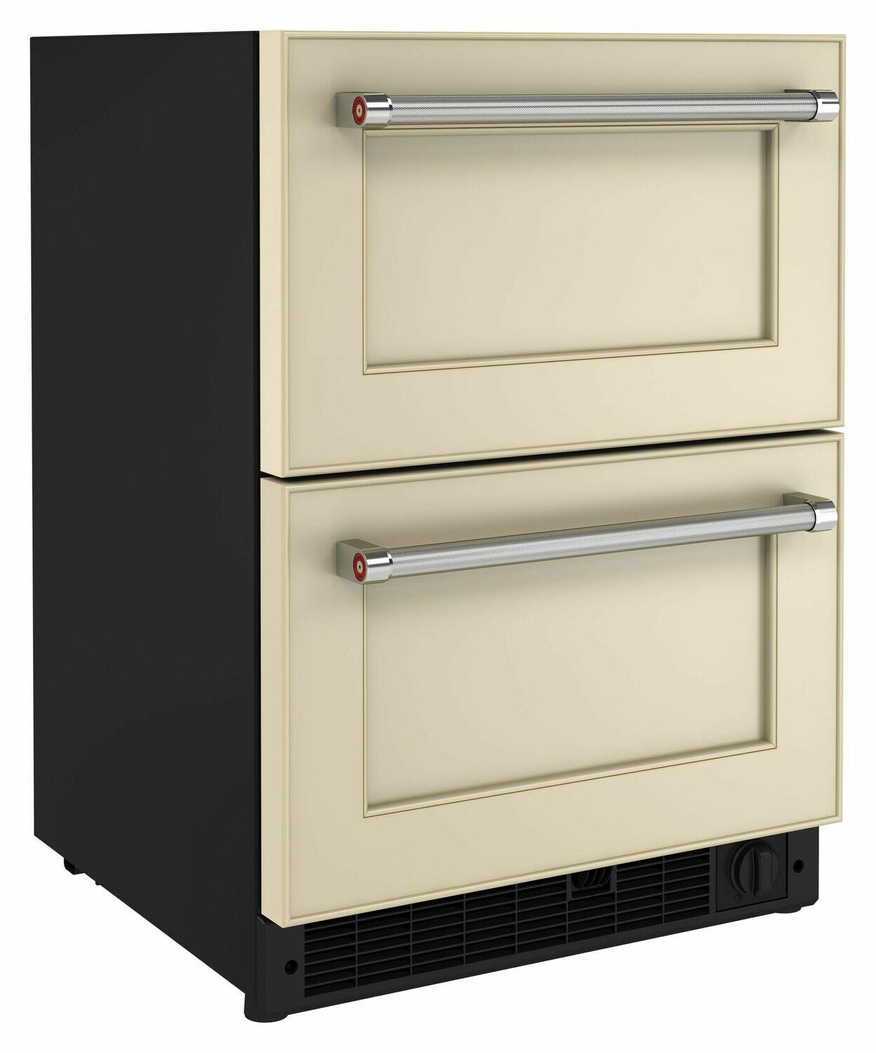 Kitchenaid KUDF204KPA 24" Panel-Ready Undercounter Double-Drawer Refrigerator/Freezer - Panel Ready Pa