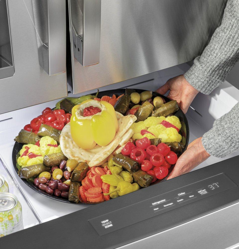 Ge Appliances PVD28BYNFS Ge Profile™ 27.9 Cu. Ft. Smart Fingerprint Resistant 4-Door French-Door Refrigerator With Door In Door