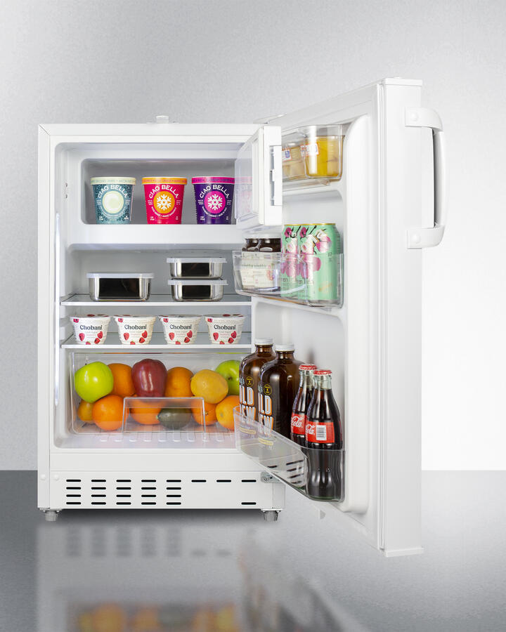 Summit ALRF48 20" Wide Built-In Refrigerator-Freezer, Ada Compliant