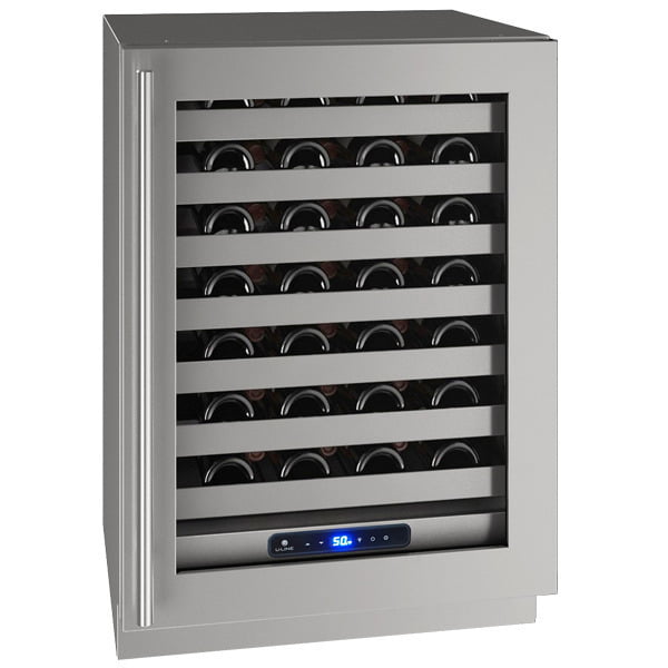 U-Line UHWC524SG51A Hwc524 24" Wine Refrigerator With Stainless Frame Finish And Left-Hand Hinge Door Swing (115 V/60 Hz Volts /60 Hz Hz)