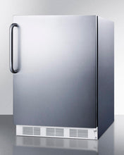Summit AL650CSS Built-In Undercounter Ada Compliant Refrigerator-Freezer For General Purpose Use, W/Dual Evaporator Cooling, Cycle Defrost, And Fully Wrapped Ss Exterior