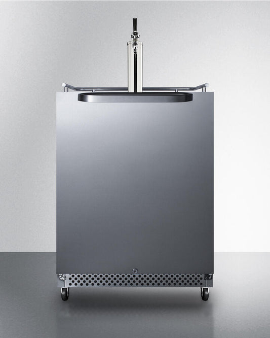Summit SBC695OSTL 24" Wide Built-In Outdoor Kegerator With Taplock