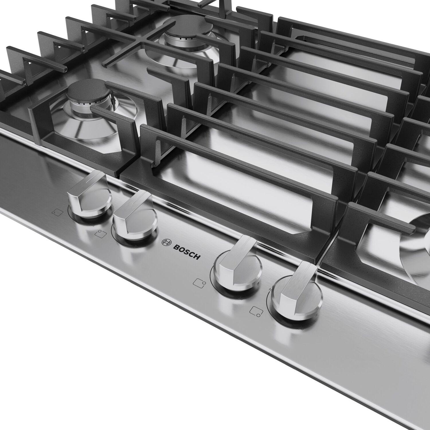 Bosch NGM3051UC 300 Series Gas Cooktop Stainless Steel