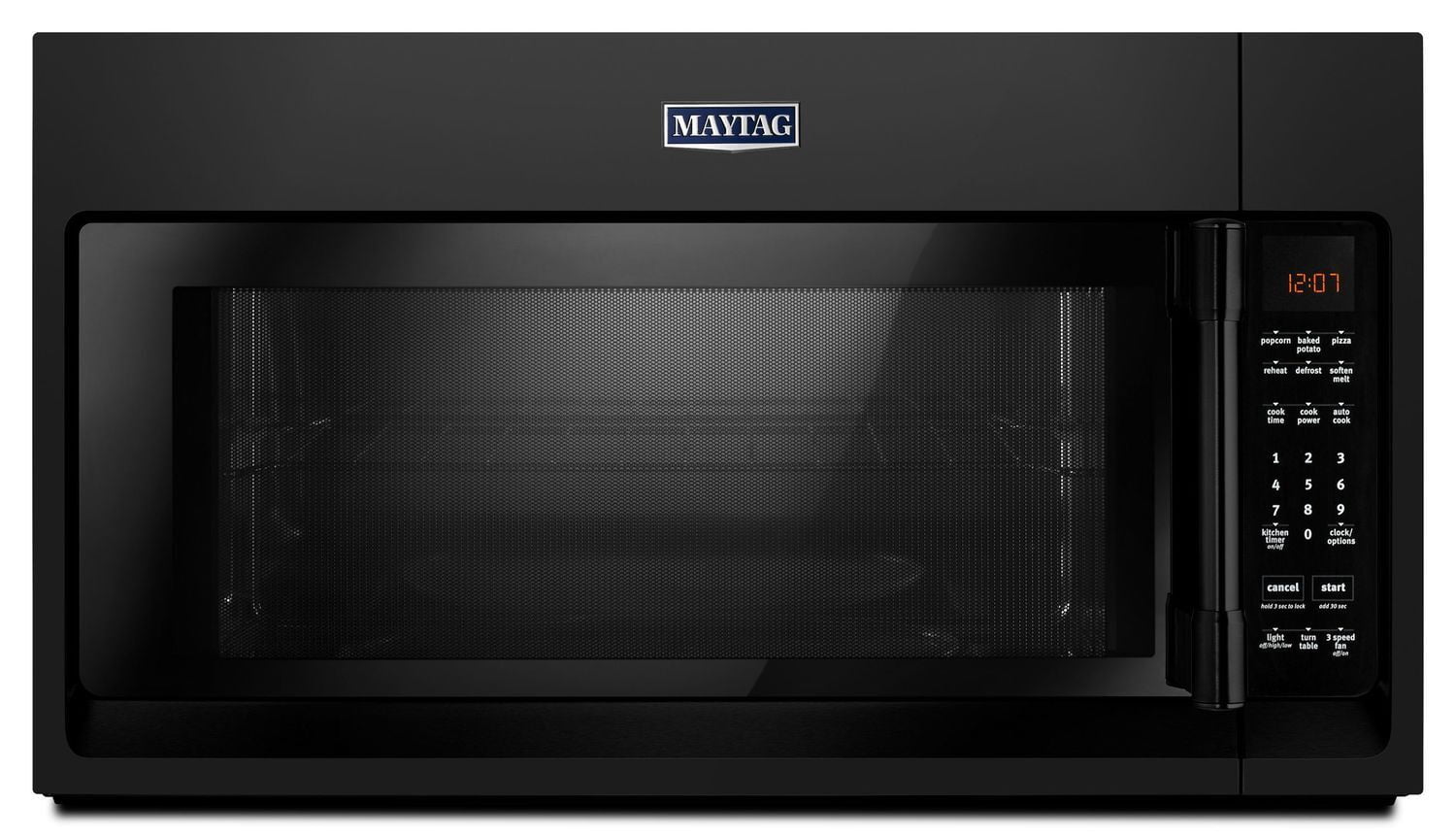 Maytag MMV4206FB Over-The-Range Microwave With Interior Cooking Rack - 2.0 Cu. Ft. Black