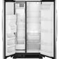 Amana ASI2175GRS 33-Inch Side-By-Side Refrigerator With Dual Pad External Ice And Water Dispenser - Black-On-Stainless