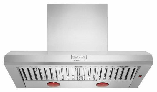 Kitchenaid KVWC958KSS 48'' 585 Or 1170 Cfm Motor Class Commercial-Style Wall-Mount Canopy Range Hood - Stainless Steel