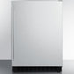 Summit AL54CSS Built-In Undercounter Ada Compliant All-Refrigerator With Stainless Steel Exterior, Door Storage, Lock, And Digital Controls