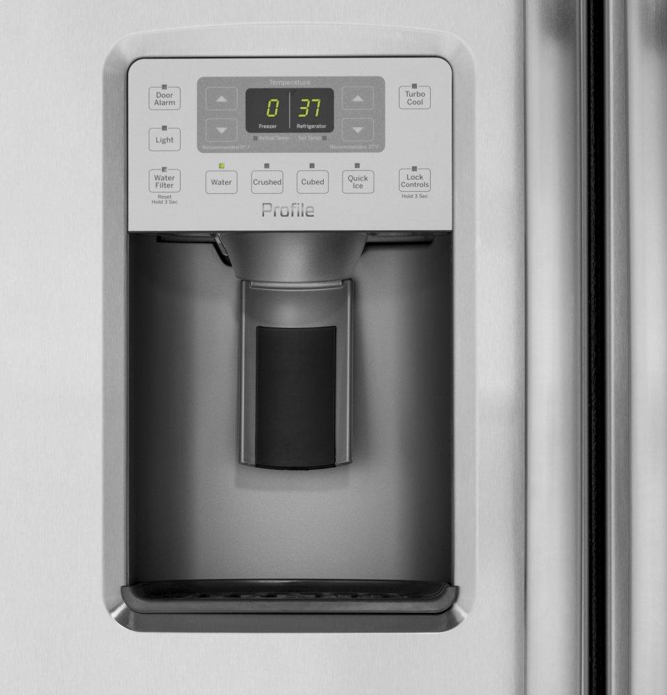 Ge Appliances PZS22MSKSS Ge Profile™ Series 21.9 Cu. Ft. Counter-Depth Side-By-Side Refrigerator