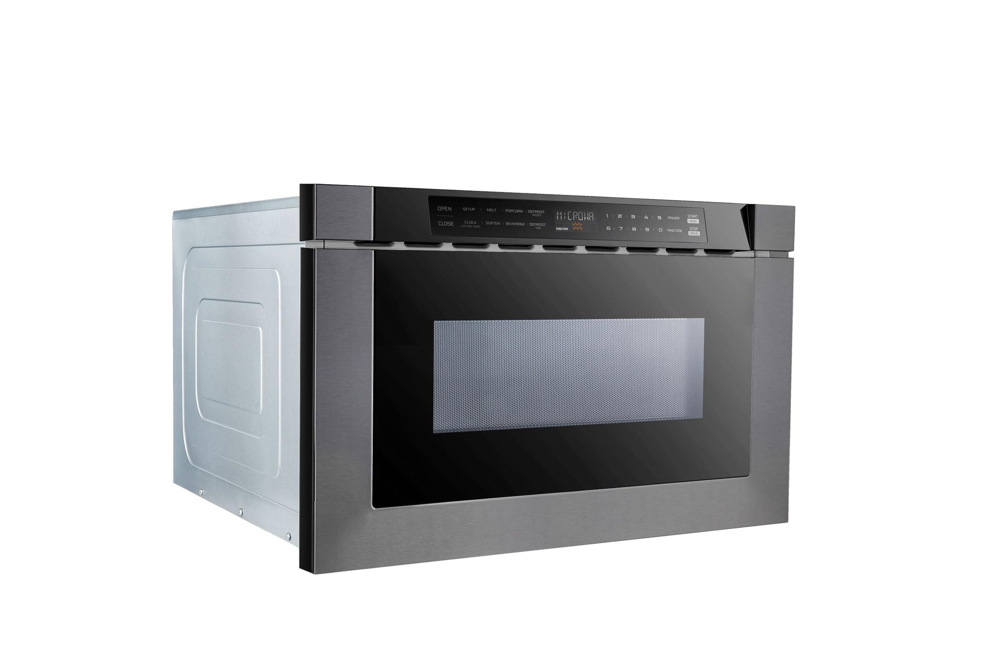 Xo Appliance XOMWD24BS 24" Built-In Microwave Drawer - Black Glass & Black Stainless