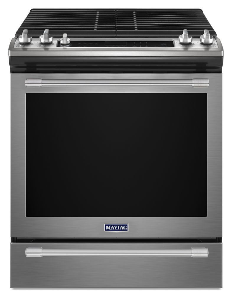 Maytag MGS8800FZ 30-Inch Wide Slide-In Gas Range With True Convection And Fit System - 5.8 Cu. Ft.