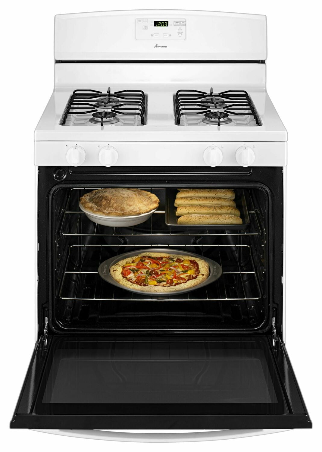 Amana AGR5330BAW 30-Inch Gas Range With Easy Touch Electronic Controls - White