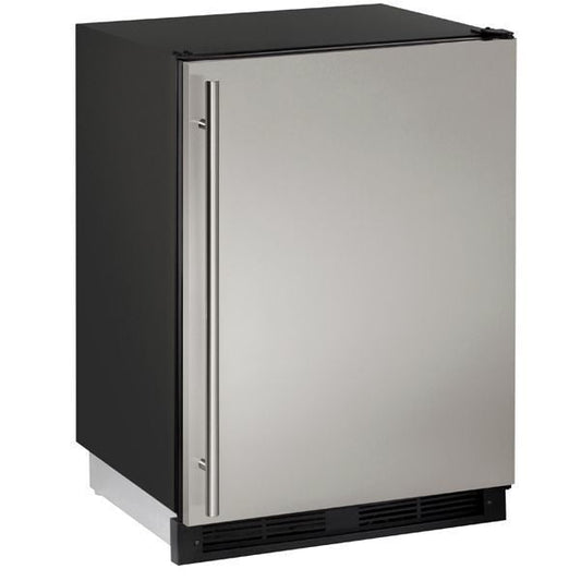 U-Line UCO1224FS00B Co1224F 24" Refrigerator/Ice Maker With Stainless Solid Finish, No (115 V/60 Hz Volts /60 Hz Hz)