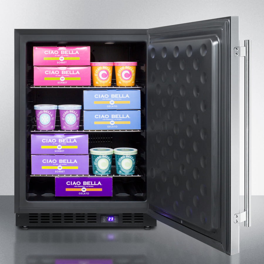 Summit SCFF53BSS 24" Wide Built-In All-Freezer