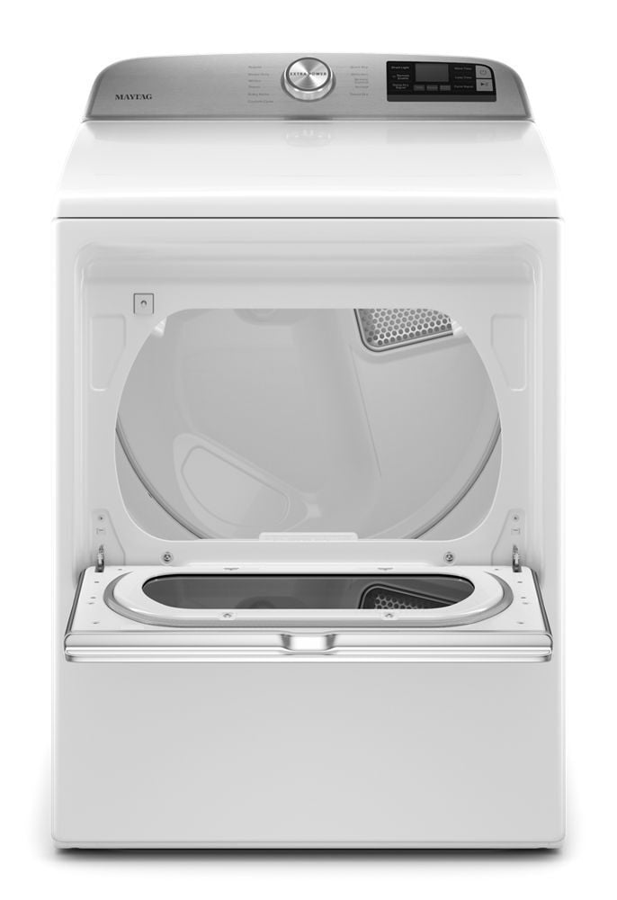 Maytag MED6230HW Smart Capable Top Load Electric Dryer With Extra Power Button - 7.4 Cu. Ft.