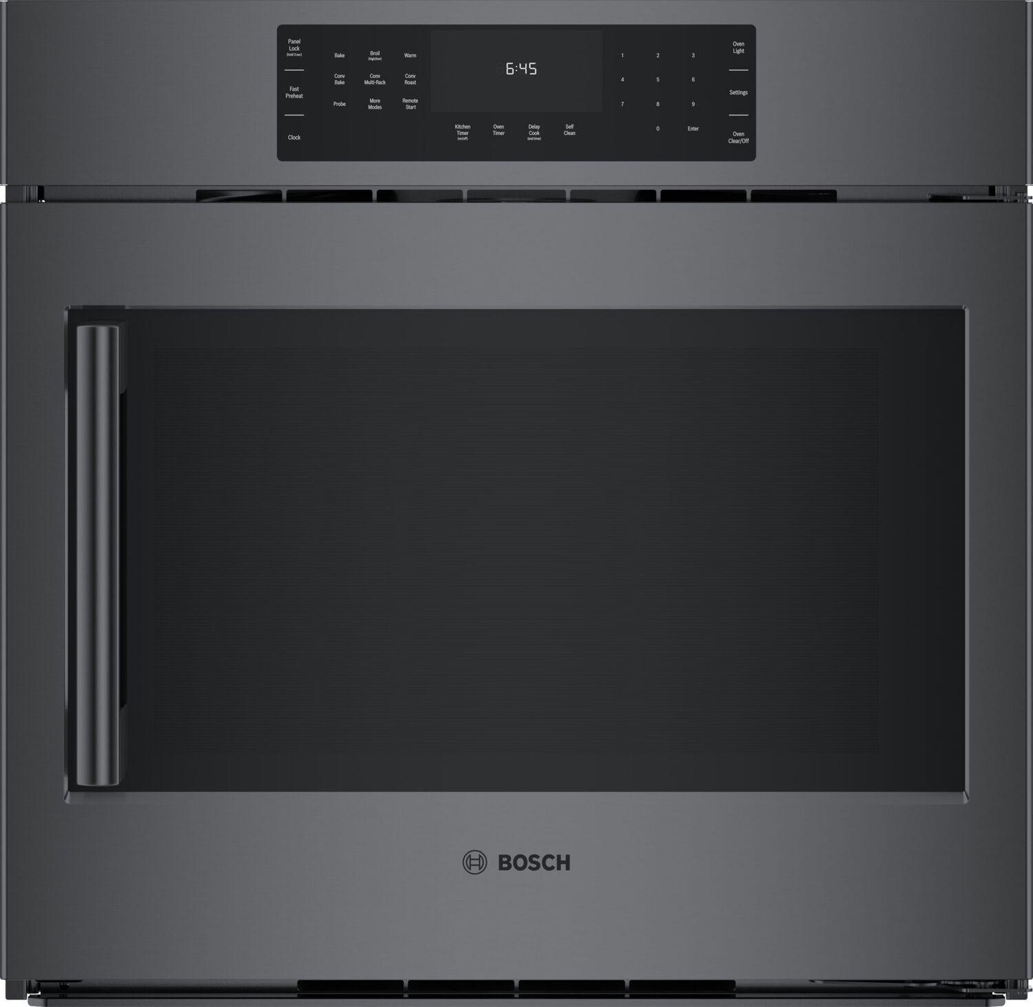 Bosch HBL8444RUC 800 Series Single Wall Oven 30'' Right Sideopening Door, Black Stainless Steel Hbl8444Ruc