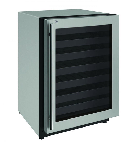 U-Line U2224WCS13A 2224Wc 24" Wine Refrigerator With Stainless Frame Finish And Right-Hand Hinge Door Swing (115 V/60 Hz Volts /60 Hz Hz)