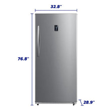 Element Appliance EUF21CECS Element 21.0 Cu. Ft. Upright Convertible Freezer / Refrigerator - Stainless Steel, Energy Star (Euf21Cecs)