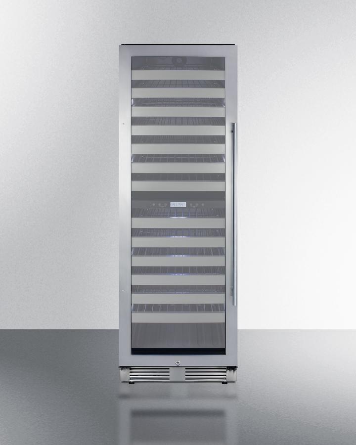 Summit SWCP2163CSSLHD 24" Wide Dual-Zone Wine Cellar
