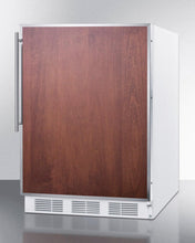 Summit FF7BIFRADA Ada Compliant Built-In Undercounter All-Refrigerator For General Purpose Or Commercial Use, Auto Defrost W/Ss Door Frame For Slide-In Panels, White Cabinet