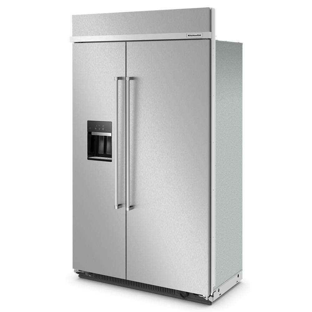 Kitchenaid KBSD708MSS 29.4 Cu. Ft. 48" Built-In Side-By-Side Refrigerator With Ice And Water Dispenser