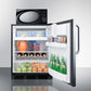 Summit MRF663BSSTB Microwave/Refrigerator-Freezer Combination