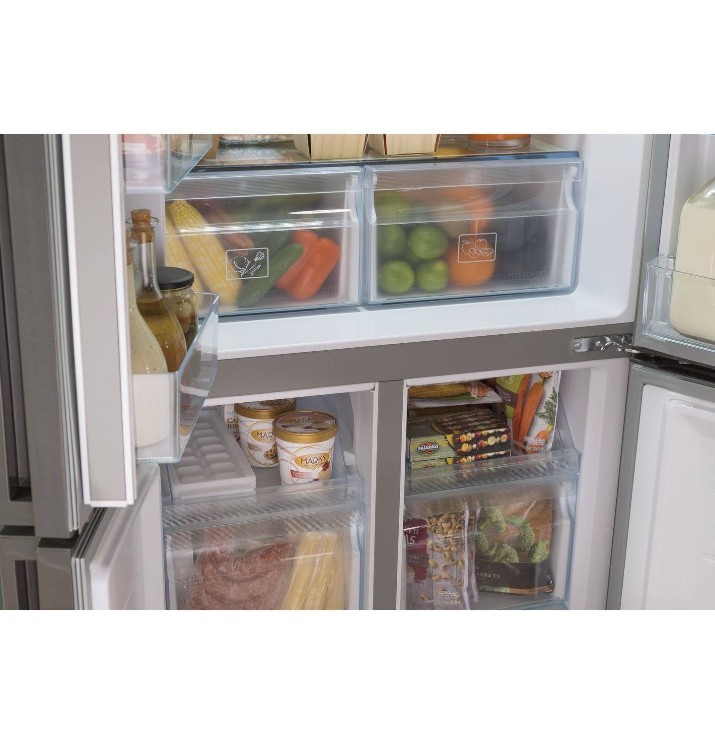 Haier HRQ16N3BGS 16.4 Cu. Ft. Quad Door Refrigerator
