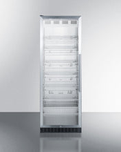 Summit SCR1401LH Full-Size Commercial Beverage Merchandiser Designed For The Display And Refrigeration Of Beverages And Sealed Food, With Stainless Steel Interior, Self-Closing Glass Door With A Left Hand Swing, And Black Cabinet