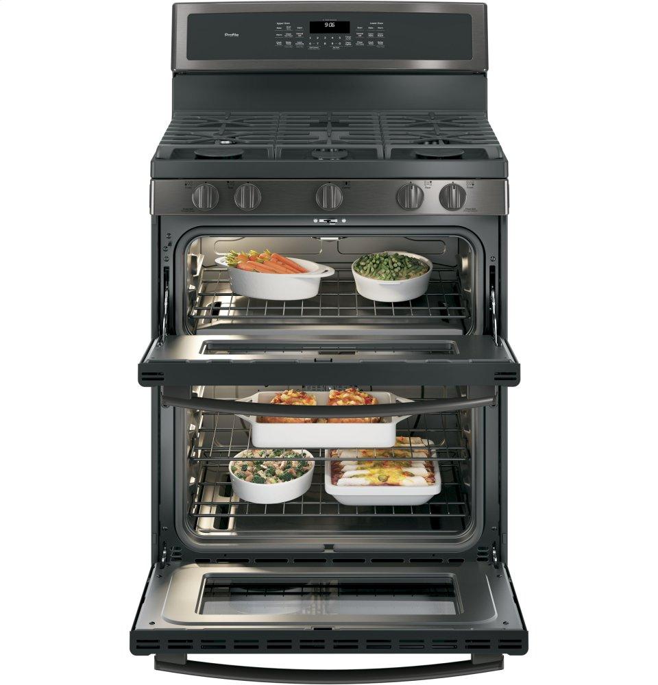 Ge Appliances PGB960BEJTS Ge Profile™ 30" Free-Standing Gas Double Oven Convection Range
